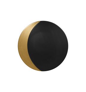 Assiette plate rond noir porcelaine vitrifiée Ø 30,8 cm Metal Fusion Rak