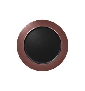 Assiette plate rond noir porcelaine vitrifiée Ø 31,7 cm Metal Fusion Rak