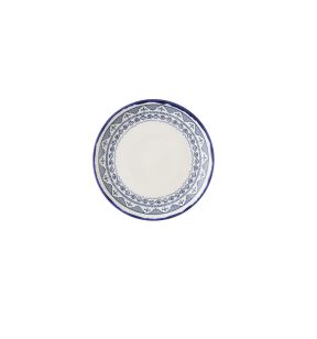 Assiette coupe plate rond Moresque porcelaine vitrifiée Ø 26 cm Harvest Mediterranean Dudson