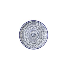 Assiette coupe plate rond Moresque porcelaine vitrifiée Ø 29 cm Harvest Mediterranean Dudson