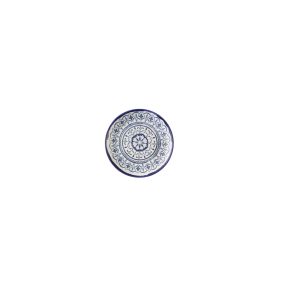Assiette coupe plate rond Moresque porcelaine vitrifiée Ø 16 cm Harvest Mediterranean Dudson