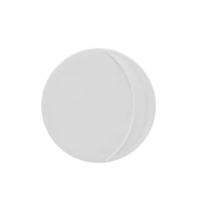 Assiette plate rond blanc porcelaine vitrifiée Ø 10,9 cm Moon Rak