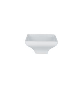 Coupelle carré blanc porcelaine vitrifiée 12 cm Moon Rak