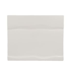 Assiette rectangle rectangulaire ivoire porcelaine vitrifiée 25x20 cm Marea Rak