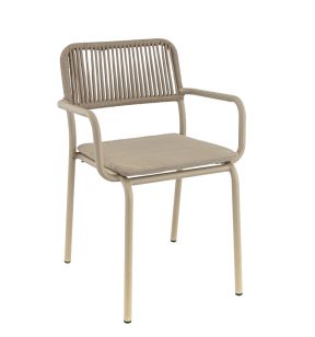 Fauteuil de terrasse taupe 83x57x58 cm Murcia Flexmob