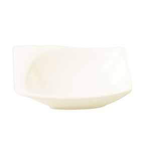 Coupelle rectangulaire ivoire porcelaine vitrifiée 7,9 cm Mazza Rak