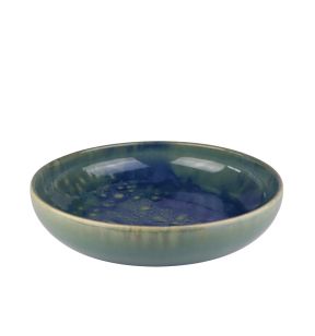 Soepbord rond blauw geglazuurd aardewerk Ø 22 Magic Accolade
