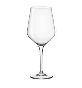 Glas met steel voor rode wijn glass gehard 54.5 cl Milano Bormioli Rocco