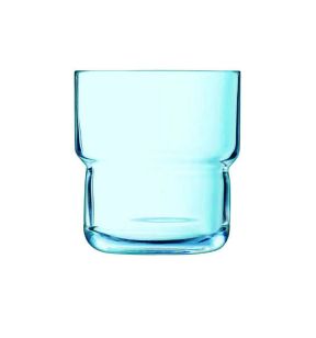 Gobelet forme basse bleu glacier verre 22 cl Log Arcoroc