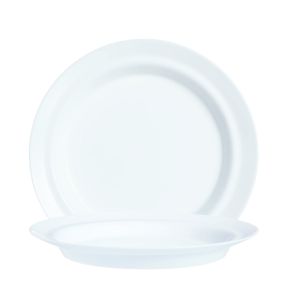 Assiette rond blanc verre opal Ø 19 cm Autonomy Arcoroc