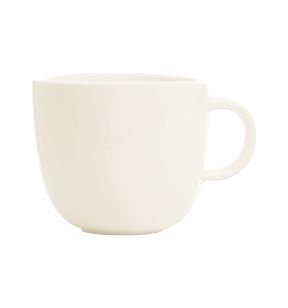Tasse à déjeuner ovale ivoire porcelaine vitrifiée 26 cl Ø 8,7 cm Nabur Rak