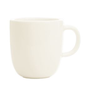 Tasse à déjeuner ovale ivoire porcelaine vitrifiée 34 cl Ø 8,7 cm Nabur Rak