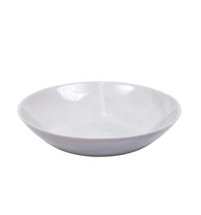 Assiette coupe creuse rond marbre gris verre opal Ø 20 cm Diwali Luminarc