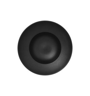 Assiette extra creuse rond noir porcelaine vitrifiée Ø 28,5 cm Neo Fusion Rak