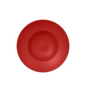 Extra diep bord rond rood verglaasd Ø 22.7 Neo Fusion Rak