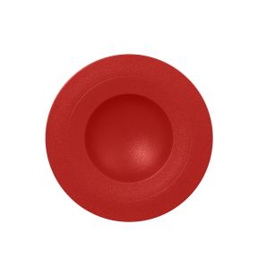 Extra diep bord rond rood verglaasd Ø 28.5 Neo Fusion Rak
