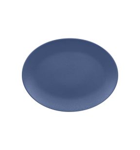 Plat ovale Bleu lavande porcelaine vitrifiée 36x27 cm Neo Fusion Rak
