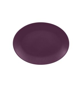Plat ovale violet porcelaine vitrifiée 36x27 cm Neo Fusion Rak