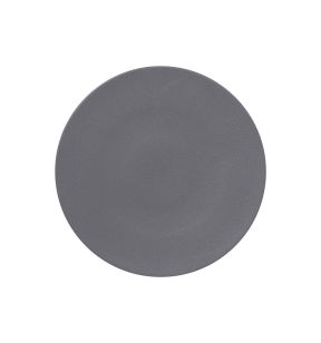 Assiette plate rond Gris stone porcelaine vitrifiée Ø 29 cm Neo Fusion Rak