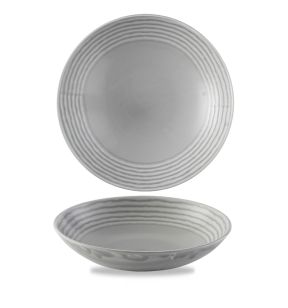Diep randloos bord rond grijs verglaasd Ø 24.8 Norse Harvest Dudson
