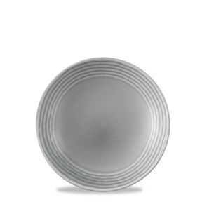Diep randloos bord rond grijs verglaasd Ø 25.6 Norse Harvest Dudson