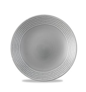 Diep randloos bord rond grijs verglaasd Ø 27.8 Norse Harvest Dudson