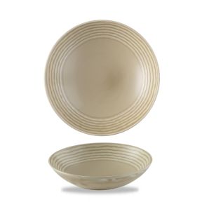 Assiette coupe creuse rond beige porcelaine vitrifiée Ø 18 cm Norse Harvest Dudson