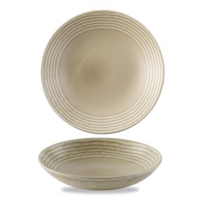 Assiette coupe creuse rond beige porcelaine vitrifiée Ø 24,8 cm Norse Harvest Dudson