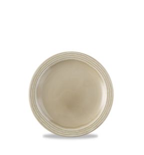 Plat bord rond beige verglaasd Ø 25.5 Norse Harvest Dudson