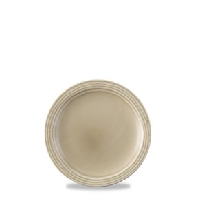Plat bord rond beige verglaasd Ø 23 Norse Harvest Dudson
