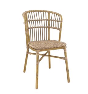 Chaise de terrasse noisette 82x54x56 cm Orleans Flexmob