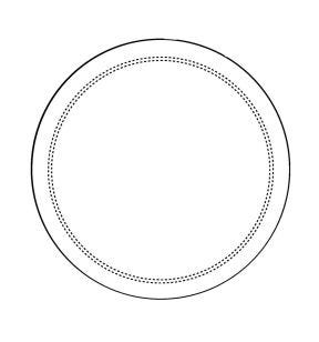 Sous verre rond blanc coton Ø 9 cm Pro.mundi (2000 pièces)