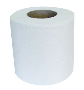 Papier toilette en rouleau blanc ouate de cellulose (4 pièces)