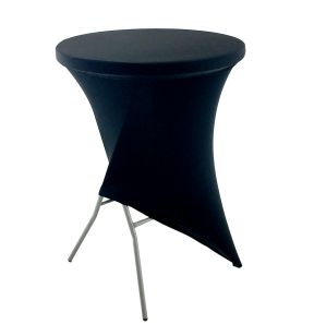 Pack 1 table COCKTAIL et 1 nappe OSAKA noir Pack Flexmob