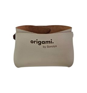 Mand vierkant beige PVC xx8 Origami Sonolys