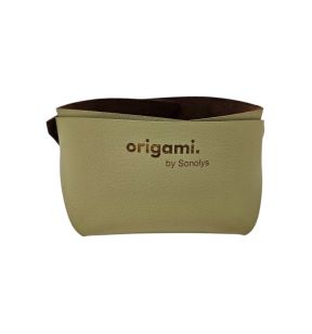 Mand vierkant lindegroen PVC xx8 Origami Sonolys