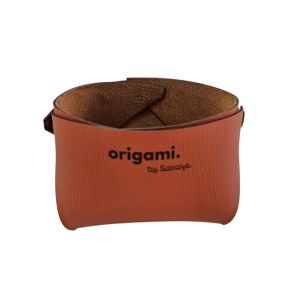 Mand vierkant tomette rood PVC xx7 Origami Sonolys