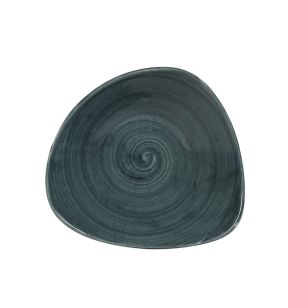 Bol triangulaire Rustic Teal porcelaine vitrifiée 23,5 cm Stonecast Patina Churchill