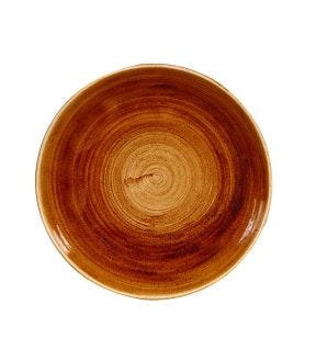 Assiette creuse rond Vintage Copper porcelaine vitrifiée Ø 24,8 cm Stonecast Patina Churchill