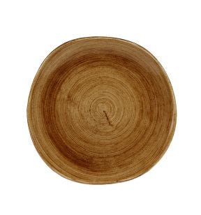 Plat bord rond Vintage Copper verglaasd Ø 26.4 Stonecast Patina Churchill
