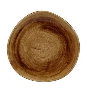 Plat bord rond Vintage Copper verglaasd Ø 18.6 Stonecast Patina Churchill