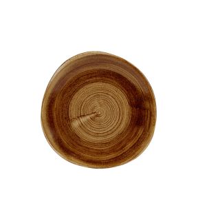 Plat bord rond Vintage Copper verglaasd Ø 21 Stonecast Patina Churchill