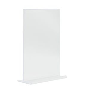 Chevalet porte-affiche 2 faces droit rectangulaire transparent 21x14,8 cm Acrylic Securit