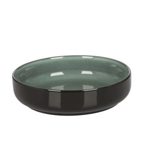 Coupelle à bord droit rond vert de gris porcelaine vitrifiée Ø 15 cm Javeil Velvet Astera