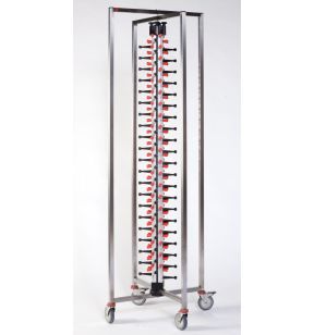 Wagentje voor gevulde borden inox 84 maximumplaten Platemate