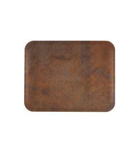 Plateau GN1/1 polyester rouille 53x32,5 cm Profil 2 Biosourcé Platex
