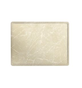 Plateau bois marbre beige 28x20 cm Slim Platex