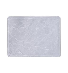 Plateau bois marbre gris 28x20 cm Slim Platex