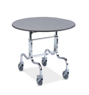 Chariot de service inox 1 niveaux Ø 900 mm 786 mm 50 kg Pleiadi Rocam