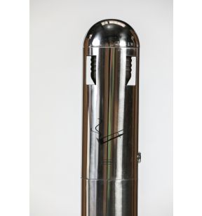 Cendrier sur pied inox 18/0 Ø 10,2 cm 30x30x108 cm Probbax